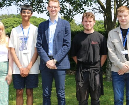 Politics students with simon finkelstein conservative